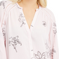 Blusa Alfani Feminina Estampada com Detalhe Inserido Rosa Tamanho Médio