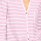 Blusa feminina estampada com amarração frontal, estilo &amp; co, rosa, tamanho extragrande
