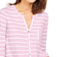 Top feminino com estampa frontal e amarração Style &amp; Co, rosa, tamanho XX-G