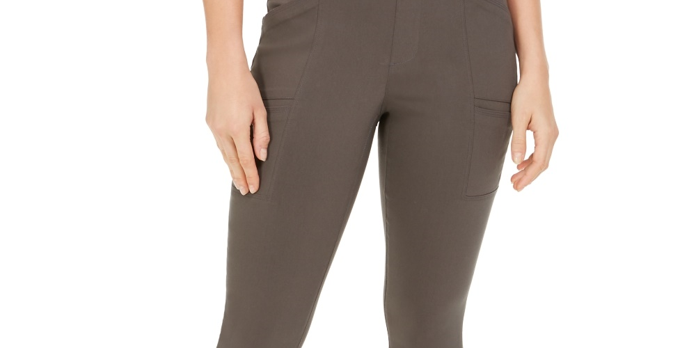 Calça utilitária cropped feminina Style &amp; Co, verde, tamanho 12