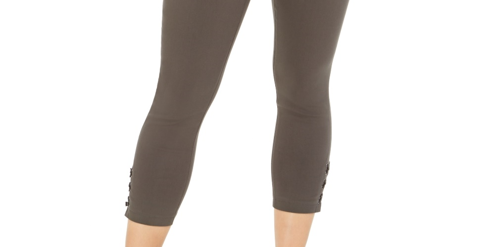 Calça utilitária cropped feminina Style &amp; Co, verde, tamanho 12