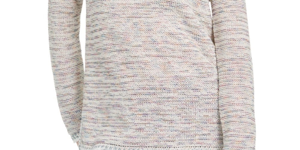 Túnica feminina estilo &amp; co com acabamento em crochê rosa tamanho extrapequeno