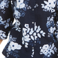 Camisa feminina Charter Club com estampa floral e mistura de linho, azul, tamanho XX-G