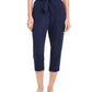 Calça feminina Paperbag cropped Maison Jules, azul marinho, tamanho médio