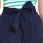 Calça feminina Paperbag cropped Maison Jules, azul marinho, tamanho médio