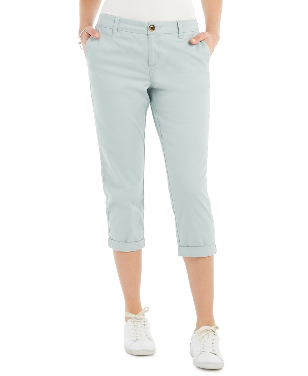 Calça Capri Chino Feminina Style &amp; Co Azul Tamanho 10