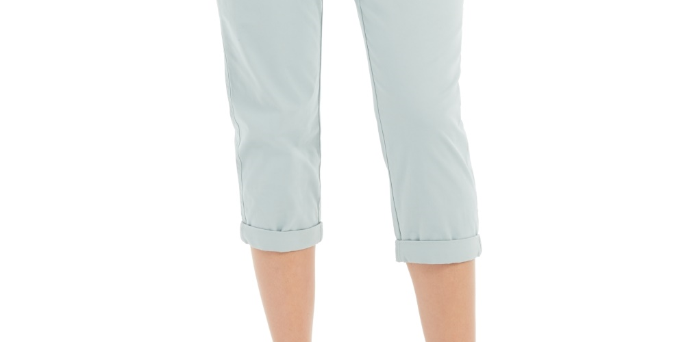 Calça Capri Chino Feminina Style &amp; Co Azul Tamanho 10