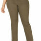 Calça Chino Feminina Estilo &amp; Co Reta Verde Tamanho 12