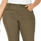 Calça Chino Feminina Estilo &amp; Co Reta Verde Tamanho 12