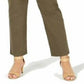 Calça Chino Feminina Estilo &amp; Co Reta Verde Tamanho 12