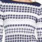 Camiseta feminina Charter Club Supima Cotton Star listrada azul tamanho X-S