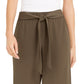 Calça Culotte Feminina com Amarração Frontal da INC International Concepts, Verde, Tamanho Médio