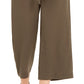 Calça Culotte Feminina com Amarração Frontal da INC International Concepts, Verde, Tamanho Médio