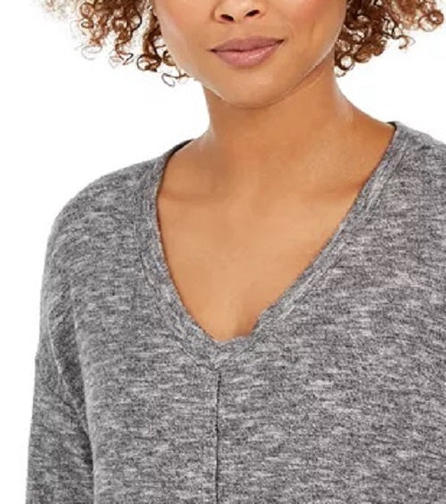 Túnica feminina em camadas Style &amp; Co, preta, tamanho pequeno