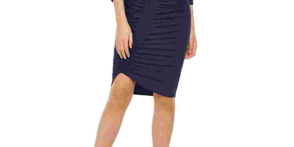 Vestido justo feminino INC International Concepts azul tamanho grande
