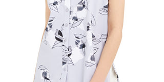 Túnica estampada feminina Alfani cinza tamanho pequeno