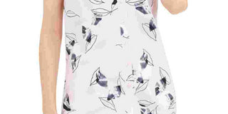 Túnica estampada feminina Alfani rosa tamanho grande