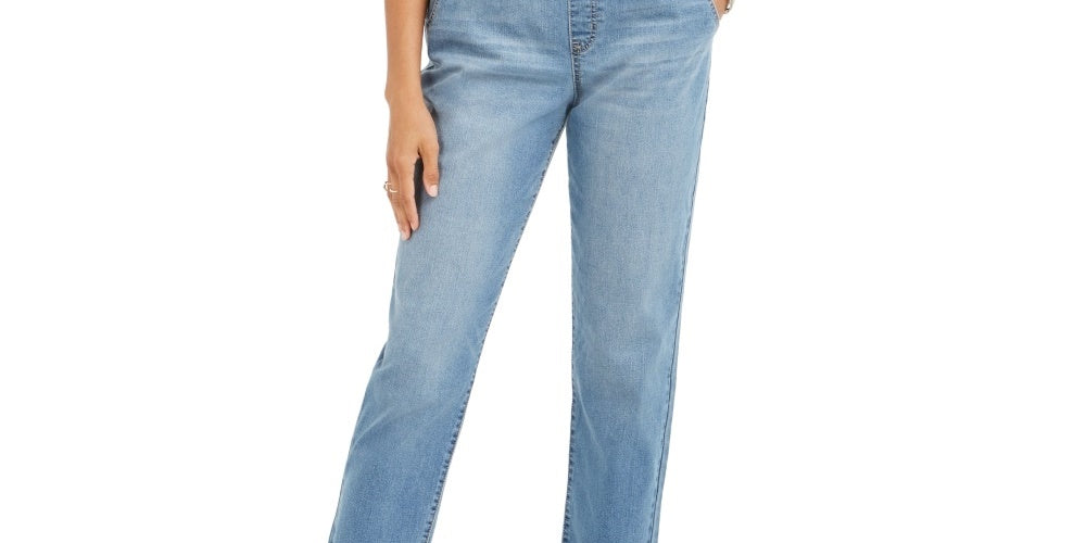 Macacão jeans feminino Style &amp; Co Azul tamanho médio