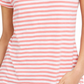 Camiseta feminina listrada vermelha tamanho XX-G Style &amp; Co