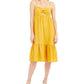 Vestido feminino com decote em V e decote em V, da INC International Concepts, amarelo, tamanho grande