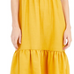 Vestido feminino com decote em V e decote em V, da INC International Concepts, amarelo, tamanho grande