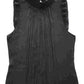 Blusa plissada feminina INC International Concepts, preta, tamanho pequeno