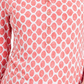 Camisa polo feminina Charter Club com estampa de manga 3/4, preta, tamanho pequeno