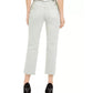 Calça jeans feminina com bainha desfiada e perna reta, tamanho 4, verde, da INC International Concepts