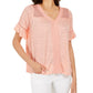Top de crochê feminino Style &amp; Co laranja tamanho X-S