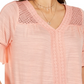 Top de crochê feminino Style &amp; Co laranja tamanho X-S