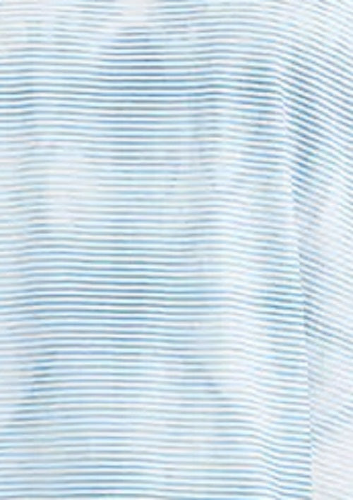 Blusa feminina estilo &amp; co, azul, tingida, em mistura de linho, tamanho X-S