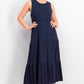 Vestido feminino sem mangas em camadas Style &amp; Co, azul marinho, tamanho XXG