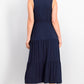 Vestido feminino sem mangas em camadas Style &amp; Co, azul marinho, tamanho XXG