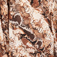 Blusa feminina INC International Concepts com estampa de cobra e decote redondo, tamanho médio, marrom