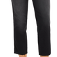 Calça jeans cropped feminina Style &amp; Co, perna reta, preta, tamanho 4