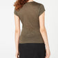 Blusa com detalhe de barra envolvente BCX Juniors verde escuro tamanho pequeno