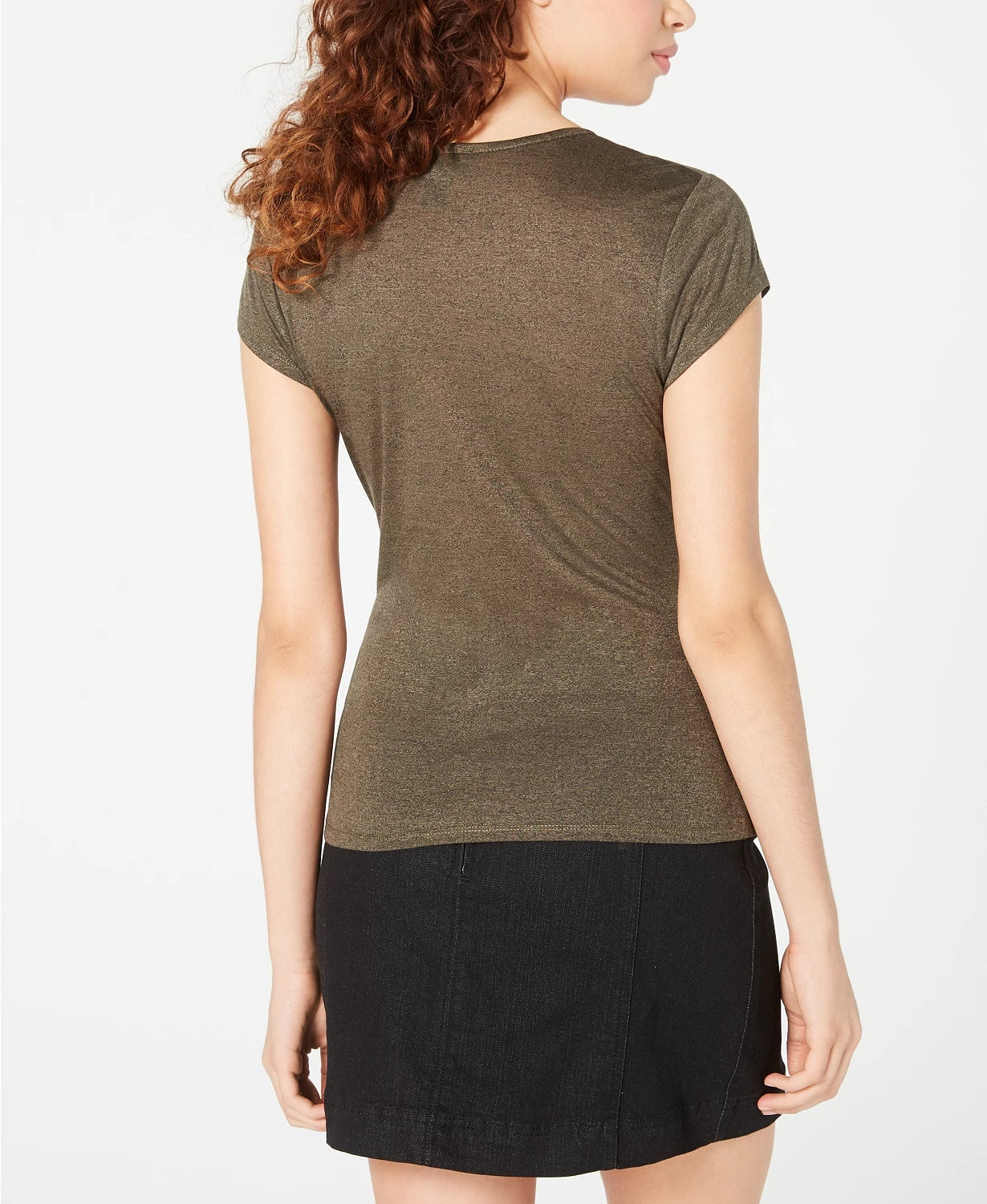 Blusa com detalhe de barra envolvente BCX Juniors verde escuro tamanho pequeno