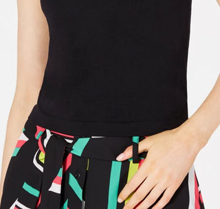 Blusa sem mangas feminina Bar III, preta, tamanho X-S