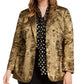 Blazer feminino Bar III, moderno, plus size, metálico, com um botão, dourado, tamanho 18W