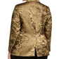 Blazer feminino Bar III, moderno, plus size, metálico, com um botão, dourado, tamanho 18W