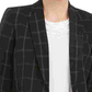 Blazer listrado feminino Kasper para usar no trabalho, jaqueta, carvão, tamanho 10P