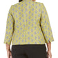 Jaqueta xadrez jacquard feminina Kasper amarela tamanho 22W