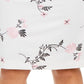 Saia floral bordada plus size Kasper feminina rosa tamanho pequeno