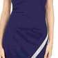 Vestido de coquetel curto sem mangas BCX feminino, azul, tamanho grande