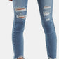 Calça jeans skinny Levi's 711 feminina, azul, tamanho 34