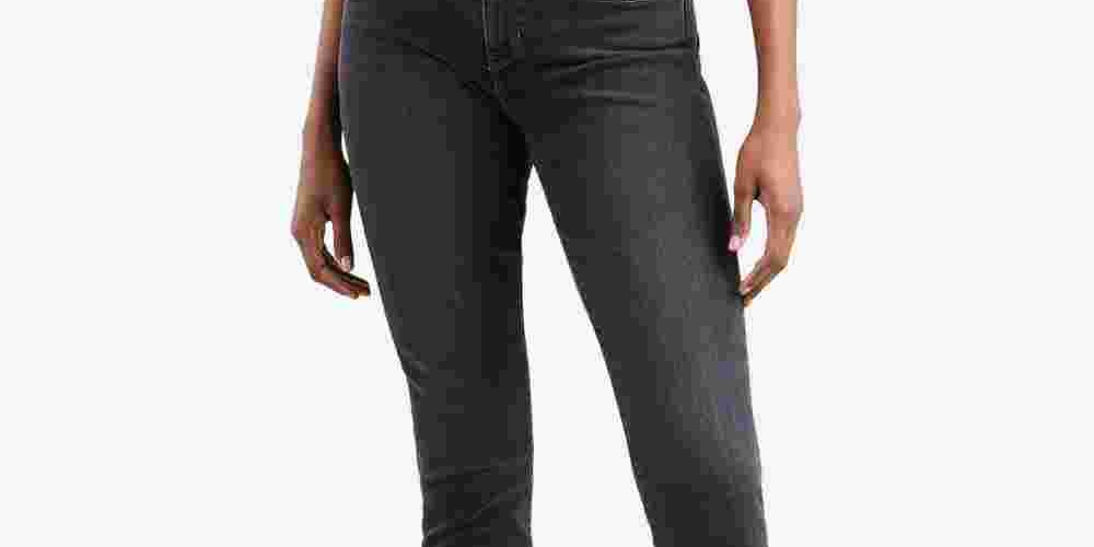 Calça jeans skinny Levi's 311 Shaping feminina, preta, tamanho 30x30
