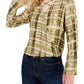 Blusa sobrepeliz tie-dye verde-escuro, tamanho médio, para calouros e juniores