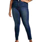 Calça Jeans Curve Tall Adrianna Skinny High Feminina Cotton On Azul Marinho Tamanho Pequeno