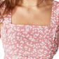 Top Fifi com babados feminino Cotton On, rosa, tamanho grande