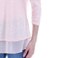 Top de chiffon com bainha feminino Style &amp; Co, rosa médio, tamanho grande